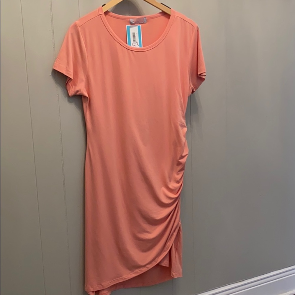 C+D+M Ruched Pink Dress